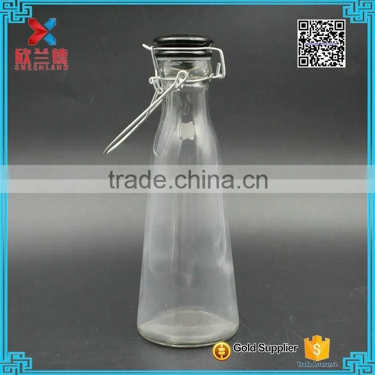 Wholesale 500ml Cone Shaped Glass Milk Bottle