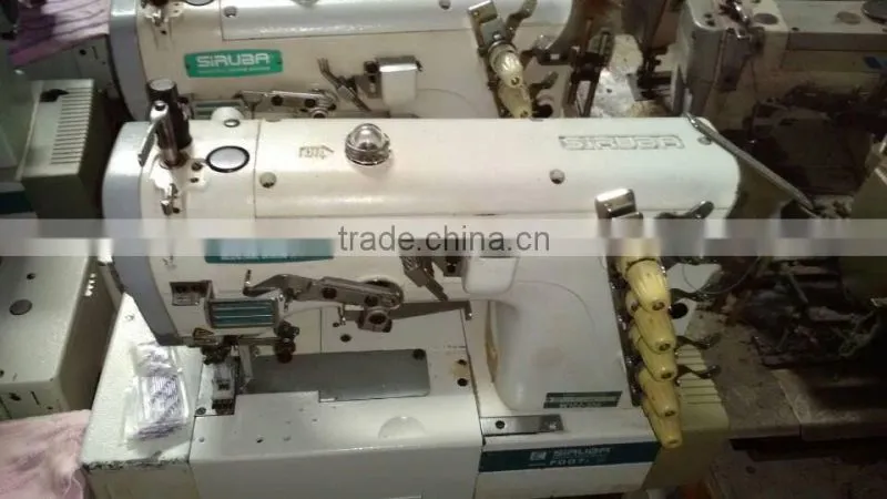 Low price used Japan siruba interlock industrial sewing machine for selling