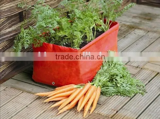 PP/PE Woven Round Garden Herb Planter Bags With Pockets,Herb Planting Grow Bag,Garden Herb Grow Bag