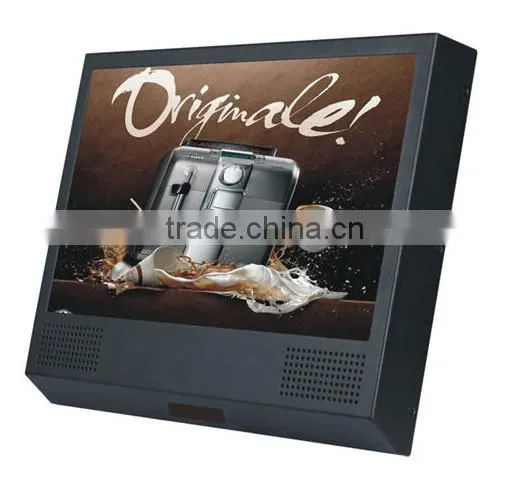 FlintStone 10 inch video advertising player, barcode scanner commercial monitor, advertising player with scanner reader