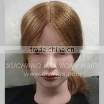 Male/Female human hair training head/natural hair training mannequins head