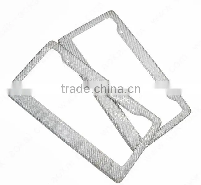 Real carbon fiber car plate frame US standard license