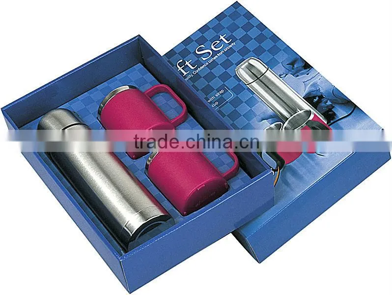2014 promotional stainless steel thermos business thermos flask gift sets