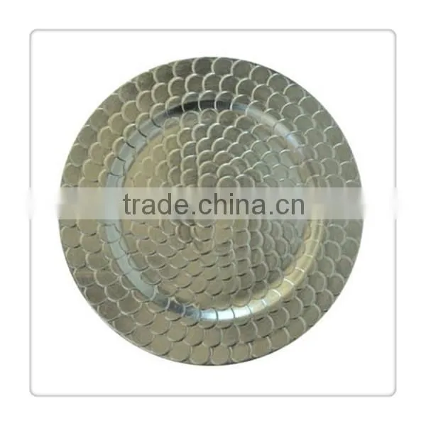 Plastic decorative party under plates