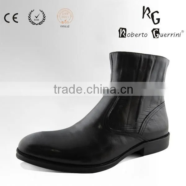 Genuine Leather Men Ankle Boots High End Customized Shoe