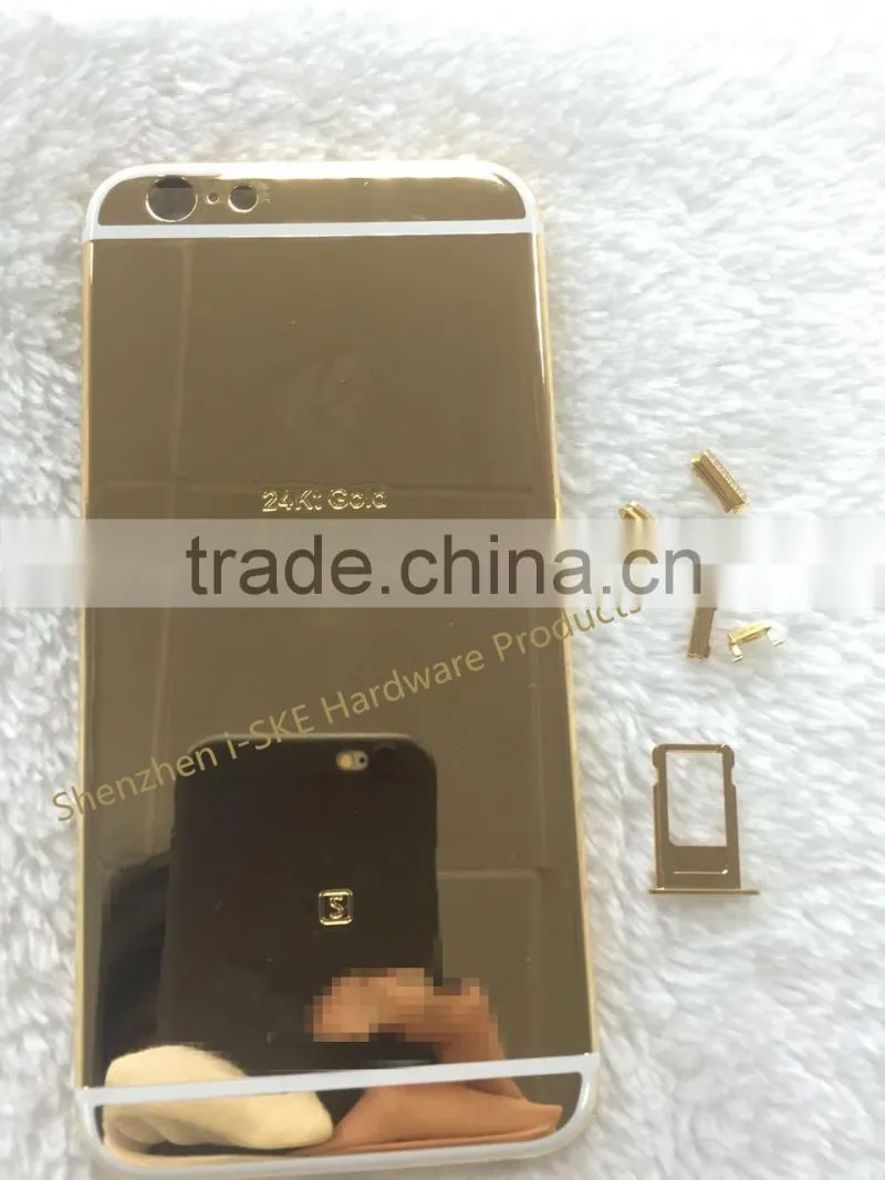 24kt gold housing replacement For iPhone 6s back housing cover