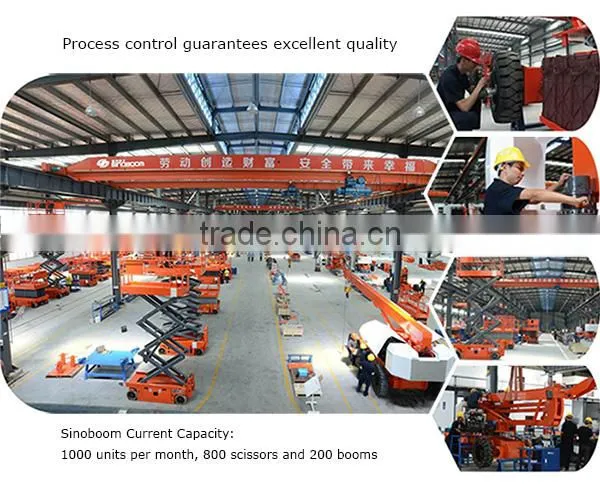 12M hydraulic scissor lift/self propelled scissor lift