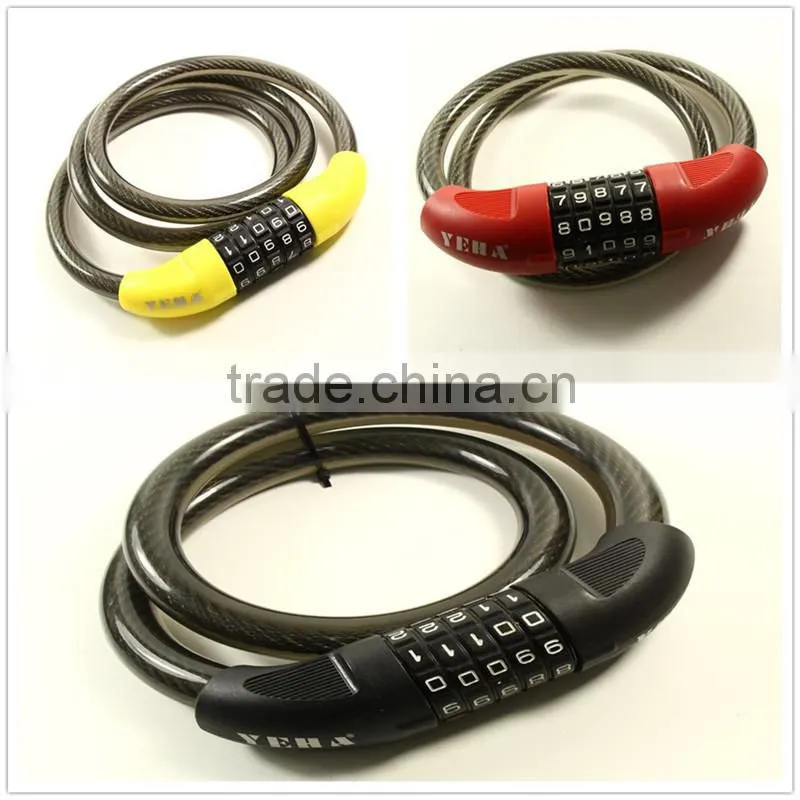 2016 High quality Anti-theft Code Combination Cable Lock
