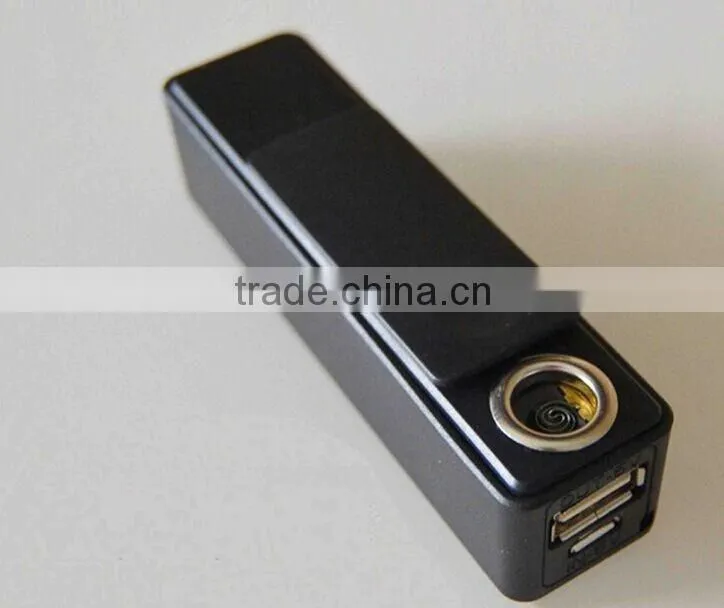 Custom logo printing multi function men promotion gift electric cigarette lighter shape power bank