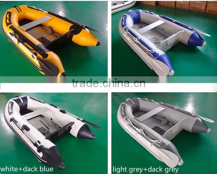 China inflatable folding boat with motor for sale