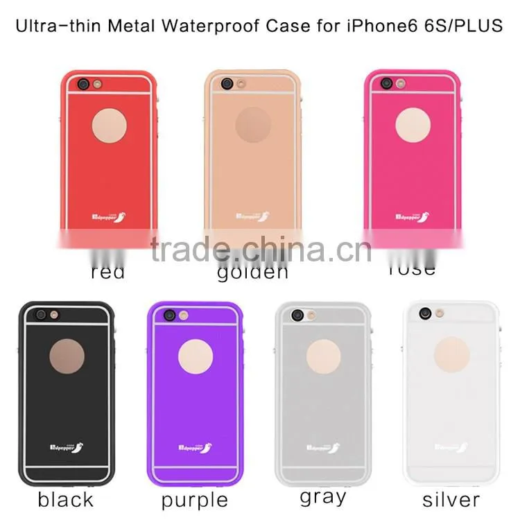 Waterproof Gorilla Glass Aluminum Metal Case for Iphone 6 Plus, 6S