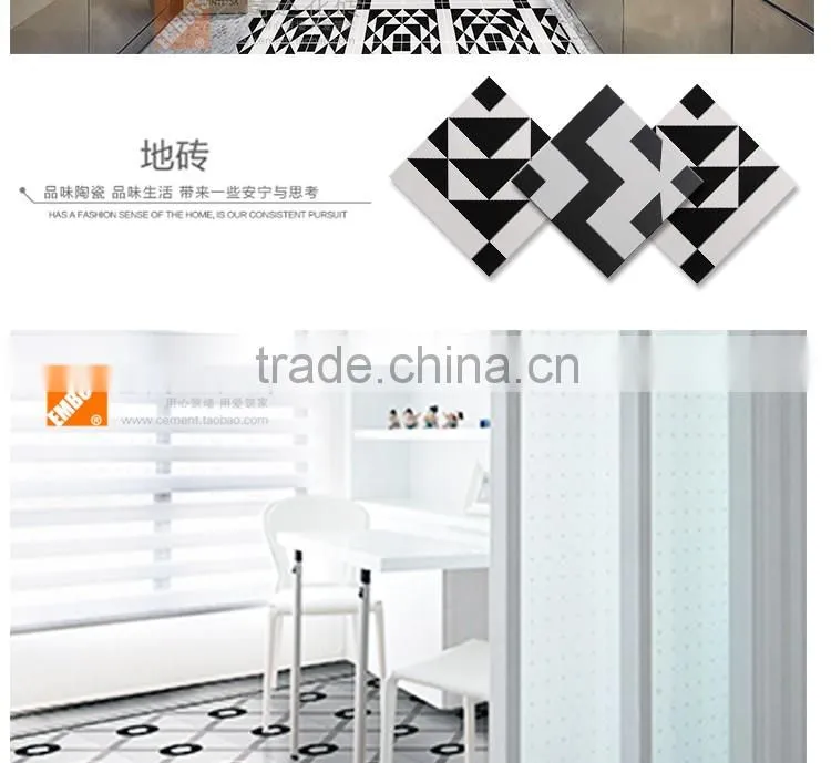 200*200mm black color moroccan ceramic floor tile Hot sale cheap
