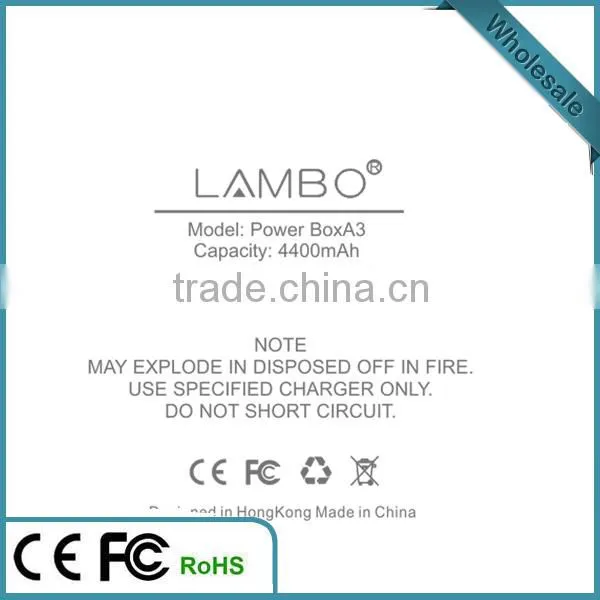 2015 new high quality product power bank 6600mah lowest price