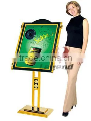 Hotel equipment luxury sign board stand in China