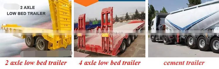 2016 hot sale China factory 20 ft 40 ft 3axle container flatbed semi trailer for sale