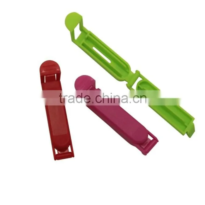 hot selling colored plastic food bag clips