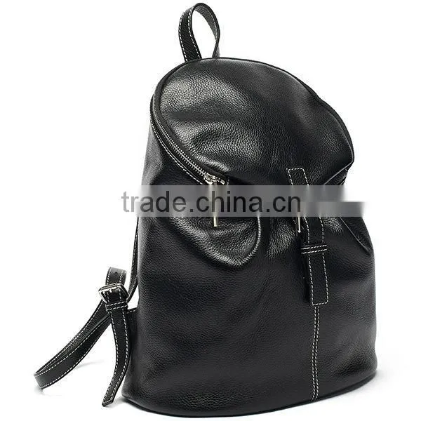 Elegance Western popular style girls leather backpack bags