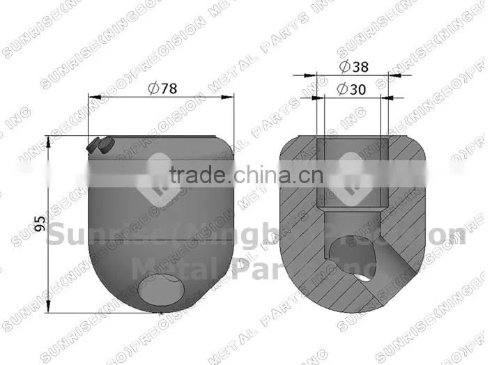 HQ85 Conical round shank tool bit holder