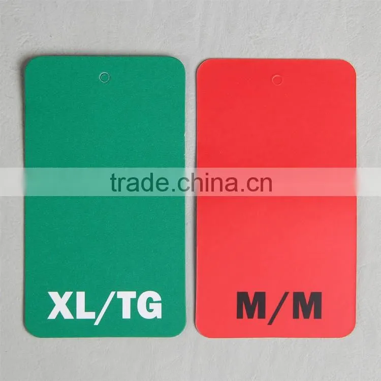 colorful paper hangtag for double-duty dress
