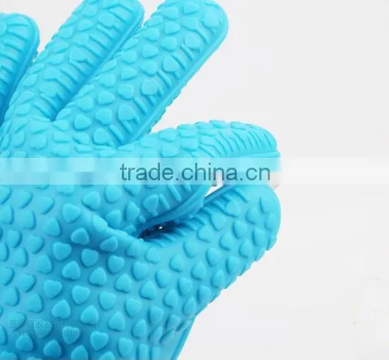 heat resistant silicon kitchen BBQ Cooking funny oven glove