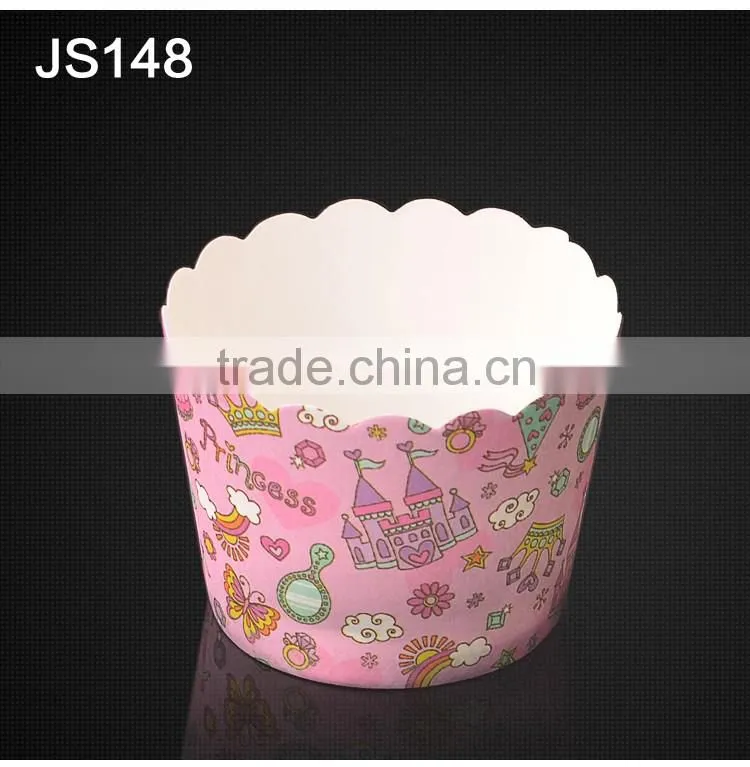 JS148 BAKEST new castle pattern high temperature resistance small muffin cake paper cup cake