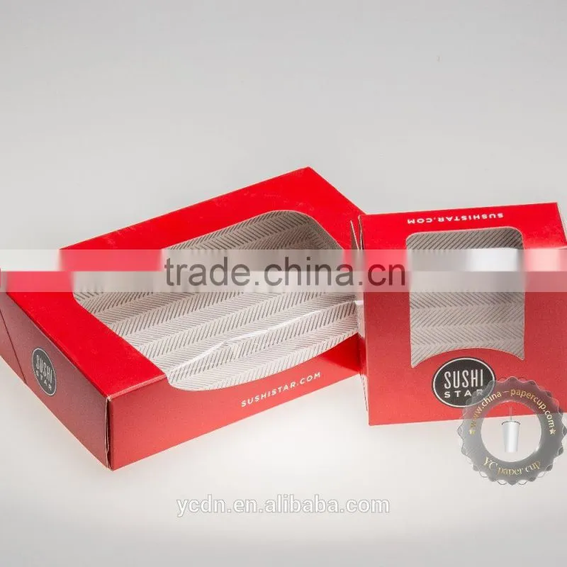 Disposable sandwich bread food packaging box