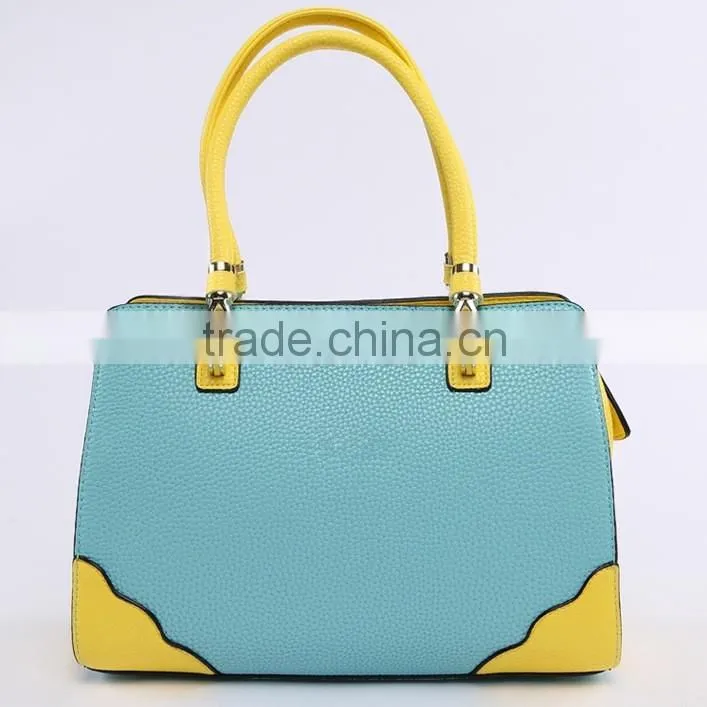 Best selling handbag fashion style leather women's handbag, portable leather tote bag