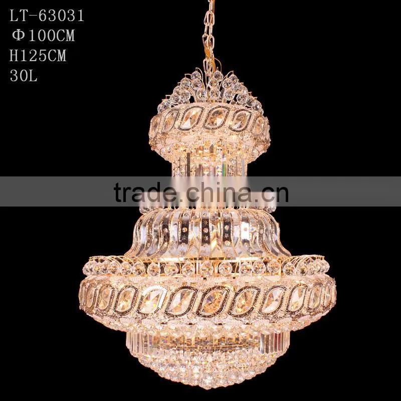 250w Light Fixture Large Lustre Crystal Chandelier-63031