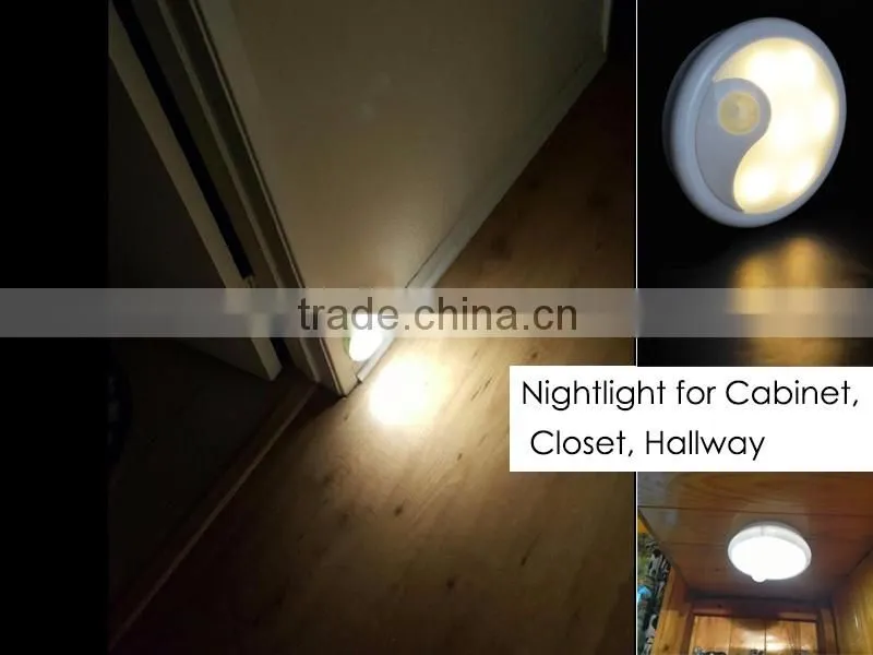 Powered By 4*AA Battery 30LM 6LED Motion Sensor LED Light