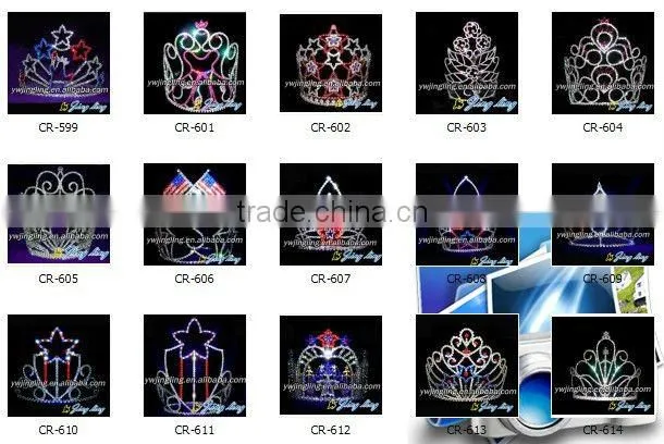 large tiara sapphire and ruby star pageant crowns
