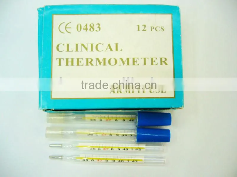High Quality Good Price Medical Glass Mercury Armpit Clinical Thermometer DT-12L