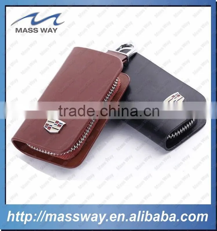 promotional custom fashion leather car key case