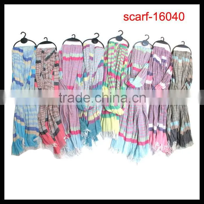 fashion wholesale plain cotton scarf