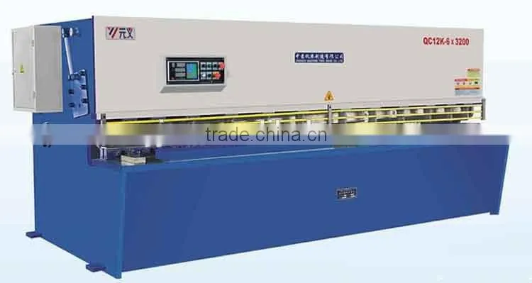 China manufacturer CNC sheet metal shear cutting machie,good selling QC12y-6x3200 hydraulic shearing machine