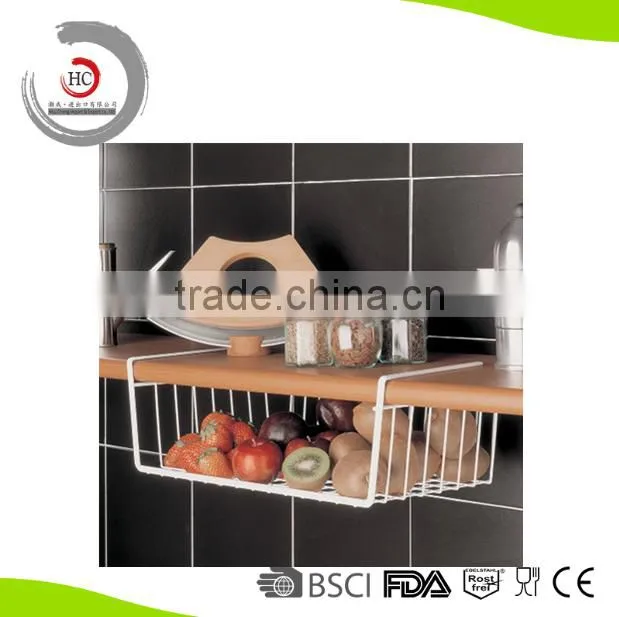 Multifunction iron flooding plastic hanging basket cabinets basket tableware basket