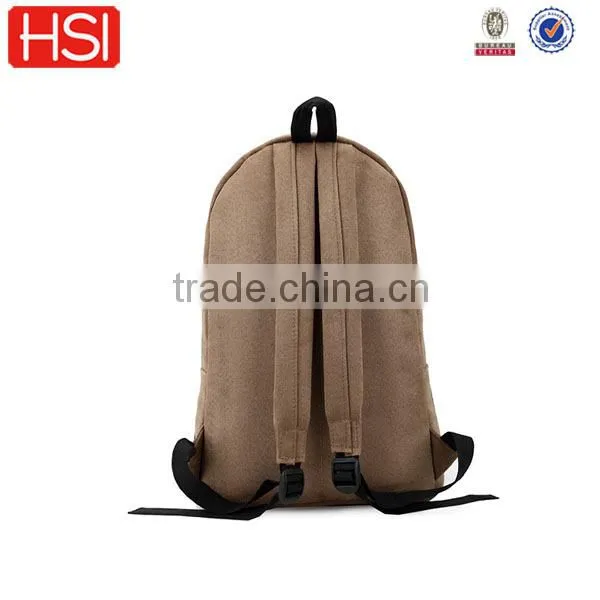front pocket design cotton fabric canvas backpack