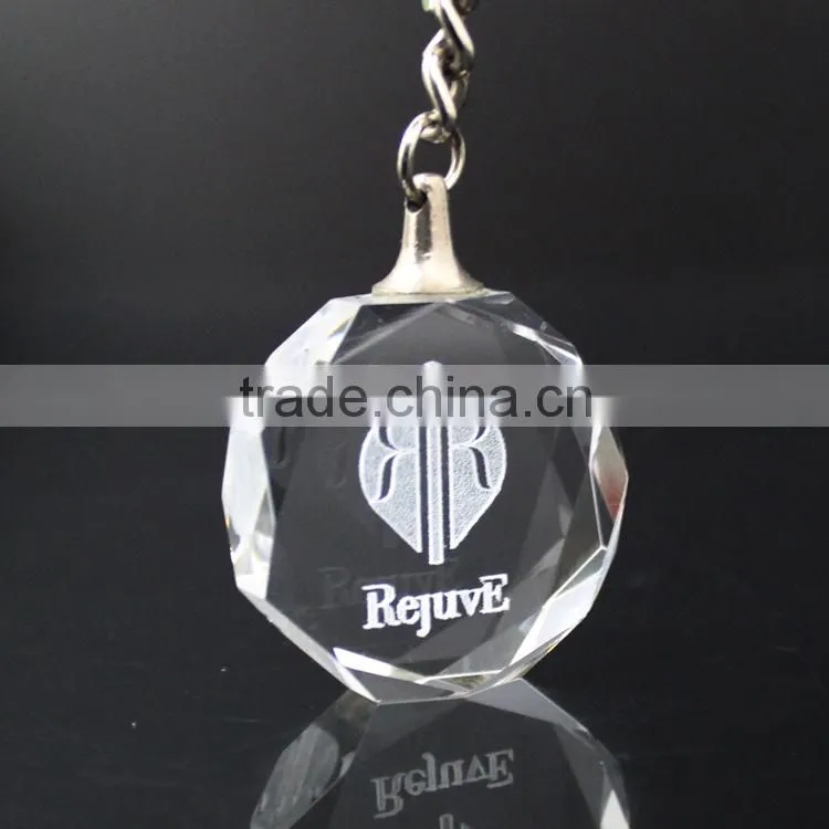 K9 Crystal Glass Keychain with Inner Laser Engraving Key Holders