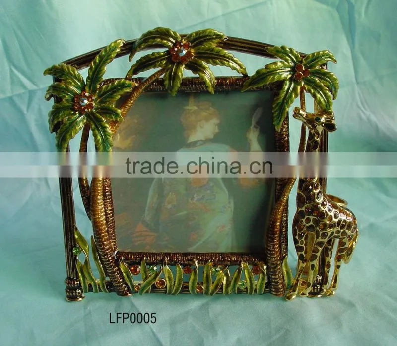 metal Coconut tree photo frame CQP0005