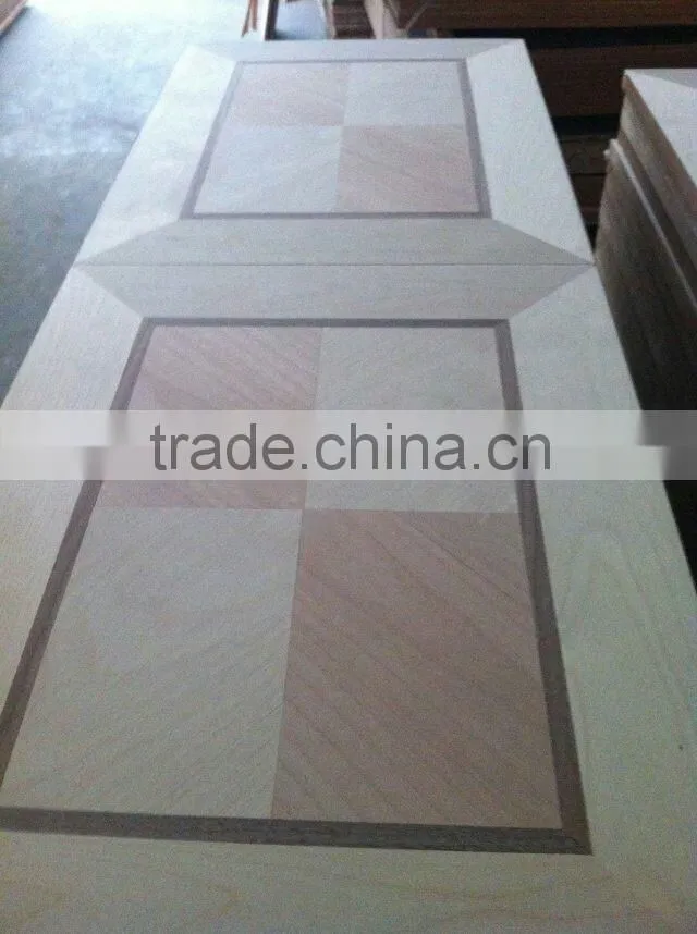 fancy single wood room door design