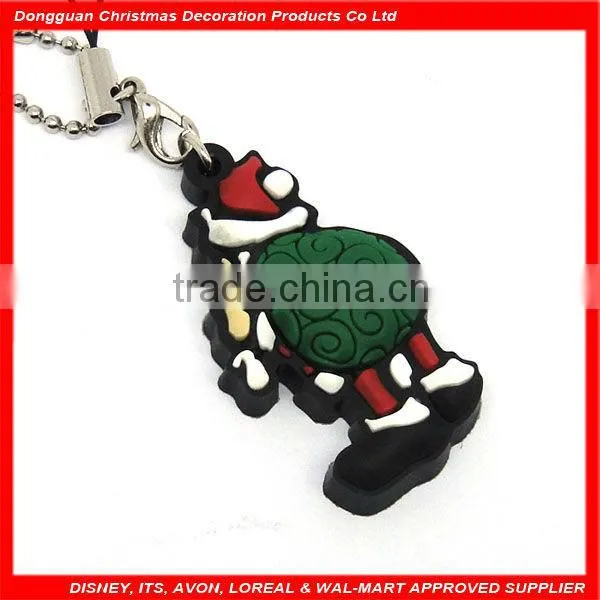 cartoon soft pvc dog keychain