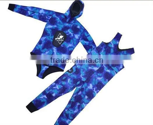NEOPRENE 2 PCS SPEAR FISHING SCUBA DIVING GEAR OCEAN CAMO WETSUIT MEN XXL