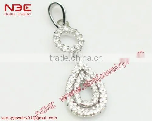 lovely cat silver 925 jewelry pendant with AAA zircon stone