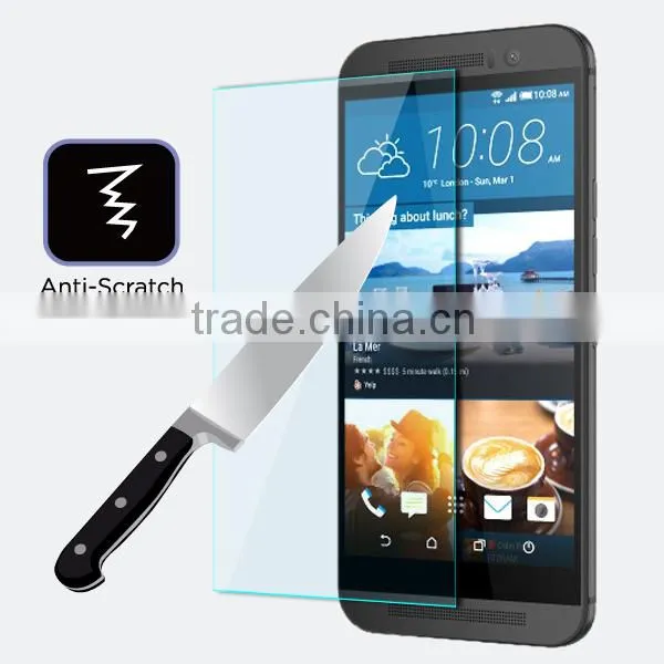 Mobile phone accessories supplier for HTC m9 tempered glass screen protector,for screen protector HTC M9