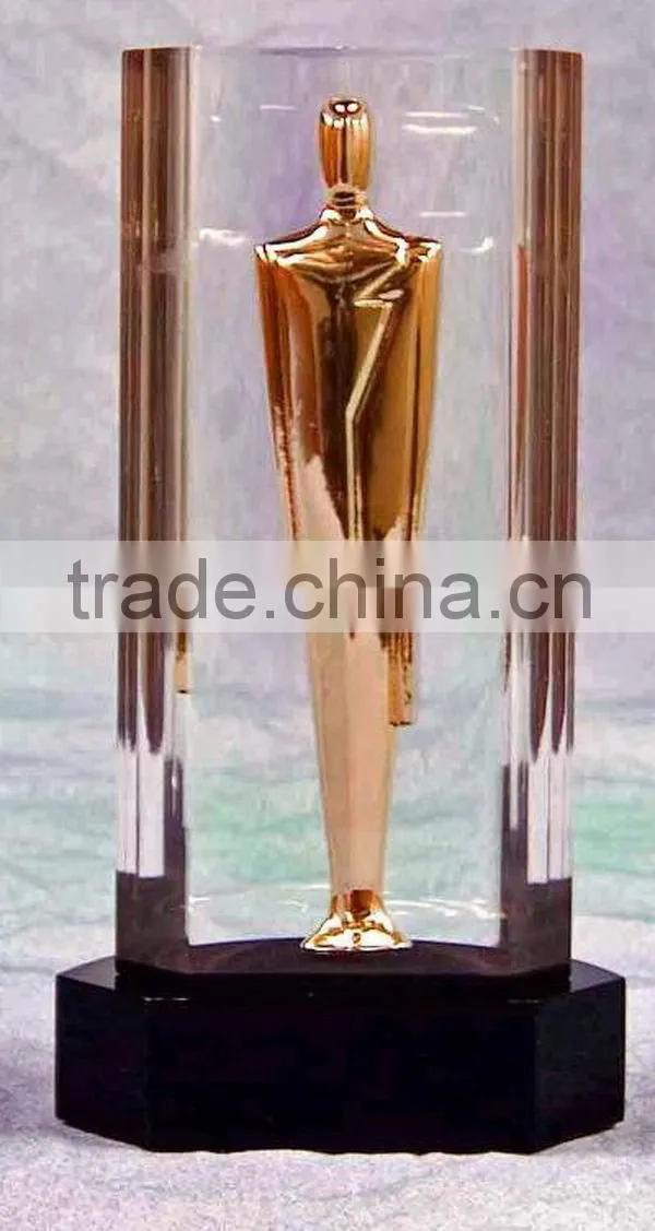 Design best selling blank glass crystal awards plaque