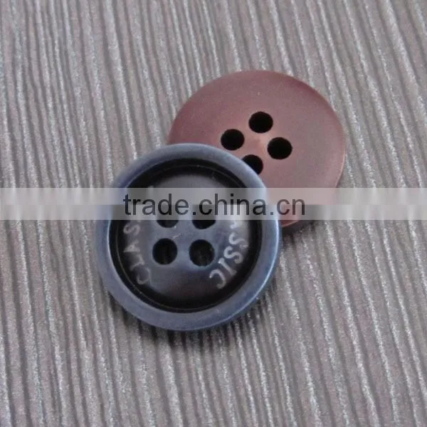 Engraved Resin Shirt Button
