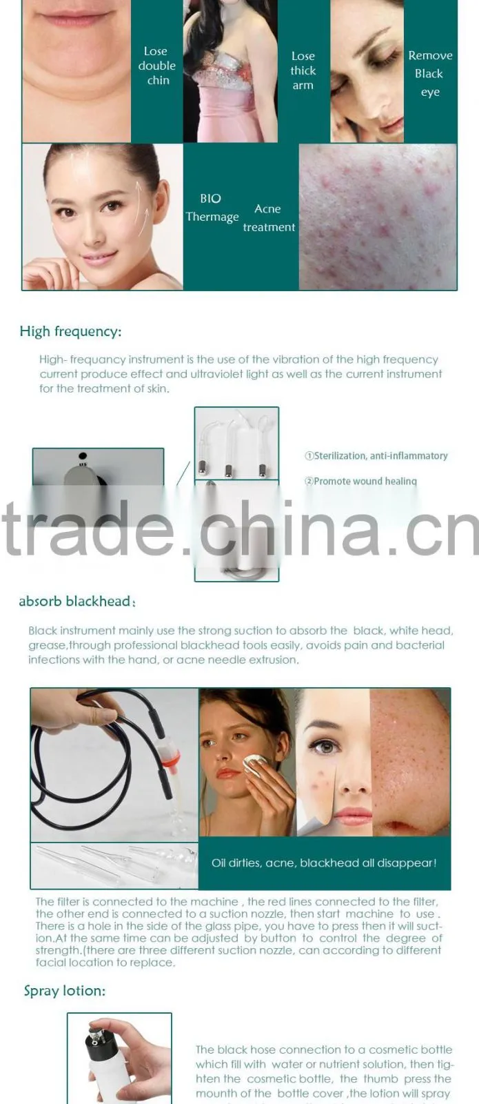 5 in 1 Multi-function Beauty Machine/Instrument /Ultrasound