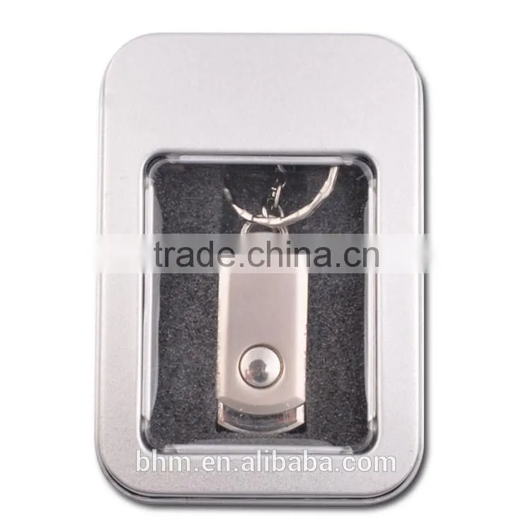 High quality usb 2.0 mini metal usb flash drive, portable swivel usb stick