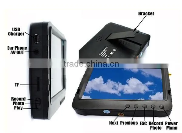 C491 New generation RC hobby FPV LCD Monitor DV05S V2 Battery Powered HD LCD Screen for DJI/Helicopter