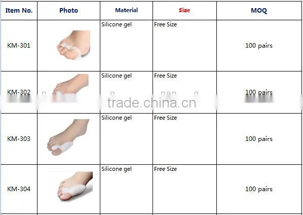 Hallux Valgus Bunion Toe Separator Valgus ,toe corrector with wholesale price