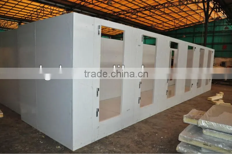 PU Insulated cold rooms and freezer rooms with cam lock system